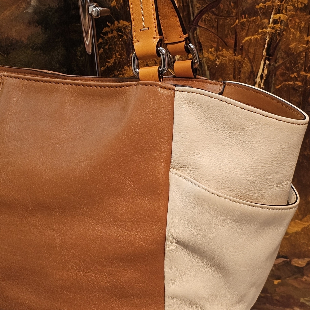Coach Carrie Colorblock Leather Shoulder Bag - Picture 16 of 16